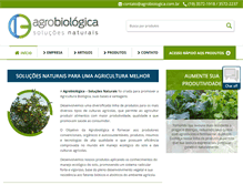 Tablet Screenshot of agrobiologica.com.br